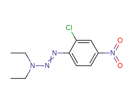 Molecular Structure of 401631-87-6 (1-Triazene, 1-(2-chloro-4-nitrophenyl)-3,3-diethyl-)