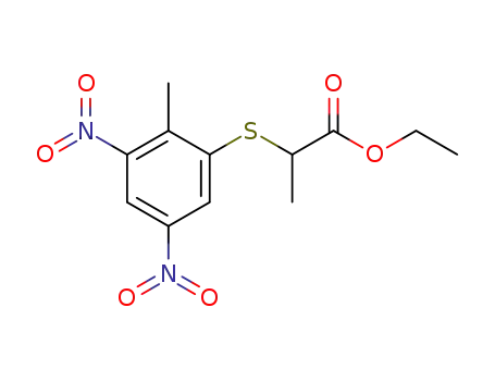 2-(2-methyl-3,5-dinitro-phenylsulfanyl)-propionic acid ethyl ester