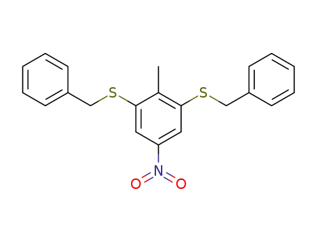 (2-methyl-5-nitro-1,3-phenylene)bis(benzylsulfane)