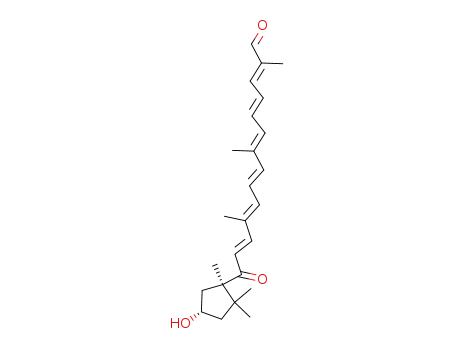 (2E,4E,6E,8E,10E,12E)-14[(1R,4S)-4-hydroxy-1,2,2-trimethylcyclopentyl]-2,7,11-trimethyl-14-oxotetradeca-2,4,6,8,10,12-hexaenal