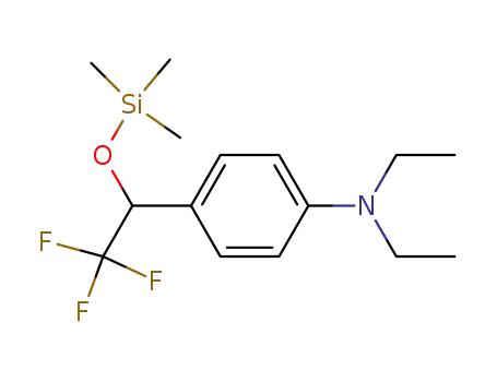 diethyl-[4-(2,2,2-trifluoro-1-trimethylsilanyloxy-ethyl)-phenyl]-amine