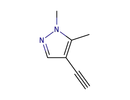Molecular Structure of 61514-54-3 (1H-Pyrazole, 4-ethynyl-1,5-dimethyl-)