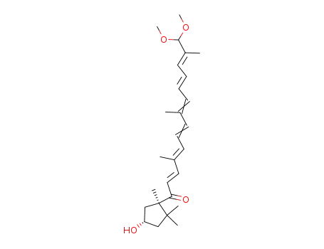 (2E,4E,6E,8E,10E,12E)-1-((1R,4S)-4-Hydroxy-1,2,2-trimethyl-cyclopentyl)-14,14-dimethoxy-4,8,13-trimethyl-tetradeca-2,4,6,8,10,12-hexaen-1-one