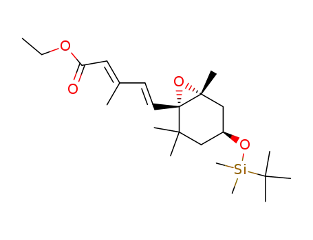 (2E,4E)-5-[(1S,4S,6R)-4-(tert-Butyl-dimethyl-silanyloxy)-2,2,6-trimethyl-7-oxa-bicyclo[4.1.0]hept-1-yl]-3-methyl-penta-2,4-dienoic acid ethyl ester
