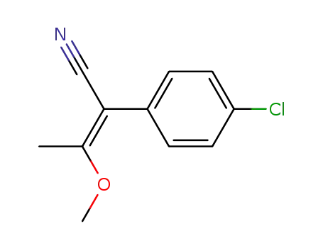 (E)-2-(4-Chloro-phenyl)-3-methoxy-but-2-enenitrile