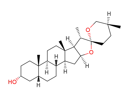 Molecular Structure of 470-03-1 (epi-Sarsasapogenin)