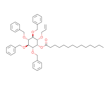 Tetradecanoic acid (1S,2S,3S,4R,5S,6R)-2-allyloxy-3,4,5,6-tetrakis-benzyloxy-cyclohexyl ester