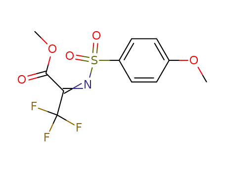 3,3,3-Trifluoro-2-[(E)-4-methoxy-benzenesulfonylimino]-propionic acid methyl ester