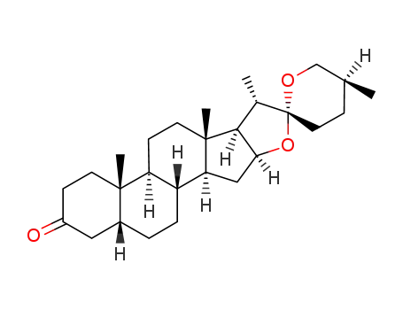Molecular Structure of 639-96-3 ((25S)-5β-Spirostan-3-one)