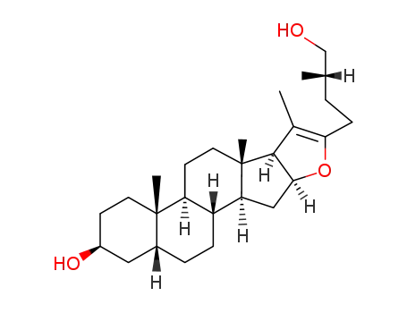 Molecular Structure of 18831-15-7 ((25S)-5β-Furost-20(22)-ene-3β,26-diol)