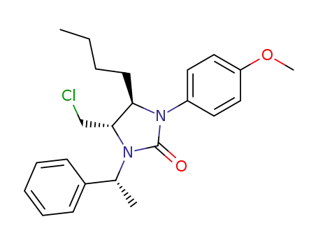 (4S,5R,1'R)-5-n-butyl-4-chloromethyl-1-(4-methoxyphenyl)-3-(1'-phenylethyl)imidazolidin-2-one