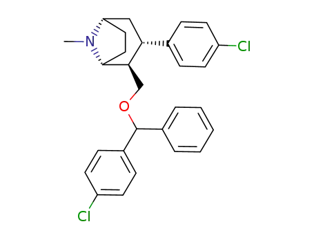 2α-[(4-chlorophenyl)phenylmethoxymethyl]-3β-(4-chlorophenyl)tropane