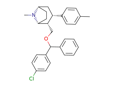 2β-[(4-chlorophenyl)phenylmethoxymethyl]-3β-tolyltropane