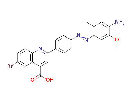 4-(4-hydroxycarbonyl-6-bromo-2-quinolyl)-4'-amino-2'-methyl-5'-methoxyazobenzene