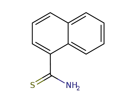 Molecular Structure of 20300-10-1 (Naphthalene-1-thiocarboxaMide, 97%)