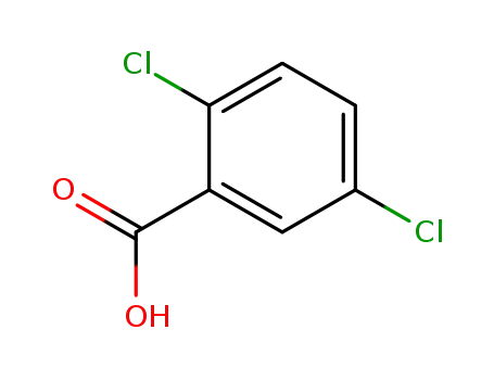 Molecular Structure of 50-79-3 (2,5-Dichlorobenzoic acid)