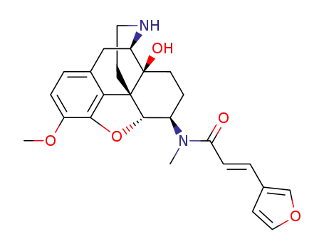 (E)-3-(furan-3-yl)-N-[(4R,4aS,7R,7aR,12bS)-4a-hydroxy-9-methoxy-2,3,4,4a,5,6,7,7a-octahydro-1H-4,12-methanobenzofuro[3,2-e]isoquinolin-7-yl]-N-methylacrylamide