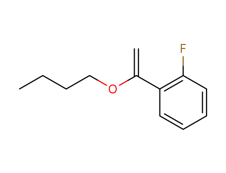 Molecular Structure of 839721-38-9 (Benzene, 1-(1-butoxyethenyl)-2-fluoro-)