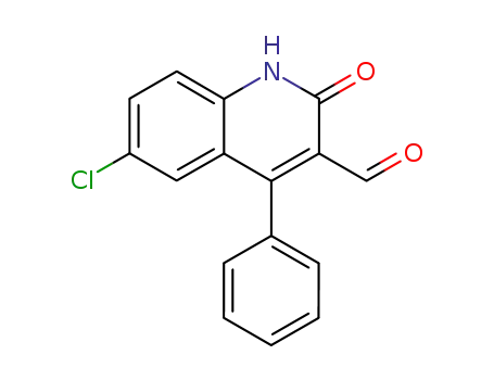6-chloro-2-oxo-4-phenyl-1,2-dihydro-quinoline-3-carbaldehyde
