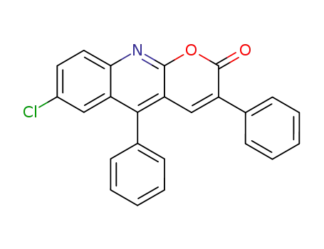 6-chloro-3,10-diphenyl-1-oxa-9-aza-anthracen-2-one