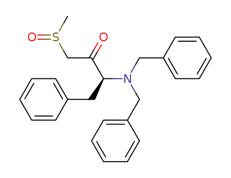 (3S)-3-(N,N-dibenzyl)amino-1-methylsulfinyl-2-oxo-4-phenylbutane