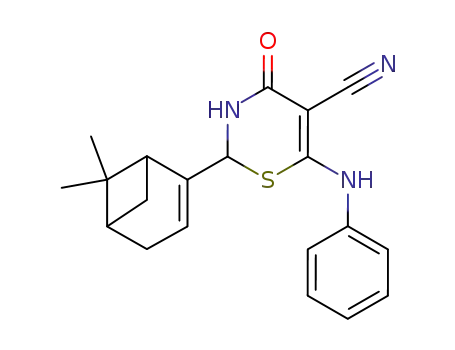(RR,RS)-5-cyano-2-(6',6'-dimethylbicyclo[3.1.1]hept-2'-en-2'-yl)-6-phenylamino-2,3-dihydro-1,3-thiazin-4(1H)-one