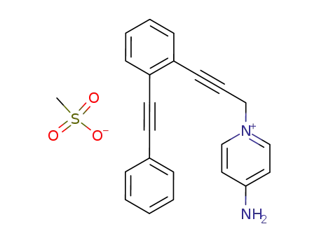 4-amino-1-[3-(2-phenylethynyl-phenyl)-prop-2-ynyl]-pyridinium; methanesulfonate