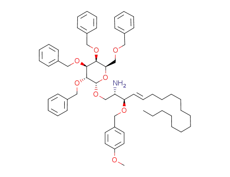 (2S,3R,4E)-2-amino-3-O-para-methoxybenzyl-1-O-(2,3,4,6-tetra-O-benzyl-α-D-galactopyranosyl)-4-octadecene
