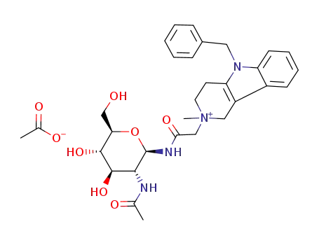 2-acetamido-N-[(9-benzyl-3-methyl-1,2,3,4-tetrahydro-3-carbolinium)acetyl]-2-deoxy-β-D-glucopyranosylamine acetate