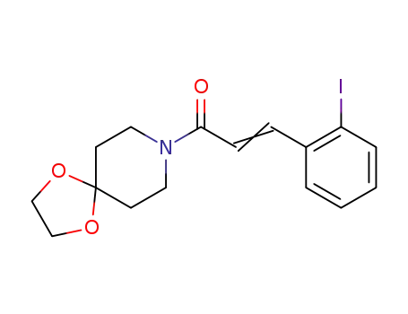 (E)-1-(1,4-Dioxa-8-aza-spiro[4.5]dec-8-yl)-3-(2-iodo-phenyl)-propenone