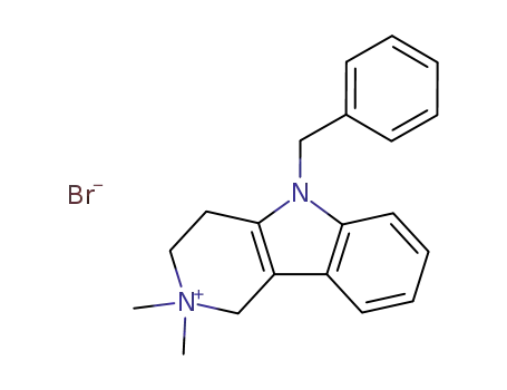 5-Benzyl-2,3,4,5-tetrahydro-2,2-dimethyl-1H-pyrido[4,3-b]indol-2-ium-bromid