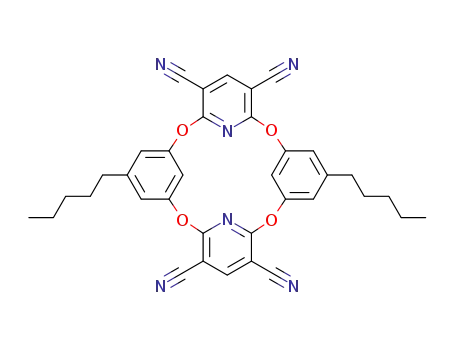 25,27-diaza-4,6,16,18-tetracyano-11,23-di-n-pentyl-2,8,14,20-tetraoxacalix[4]arene