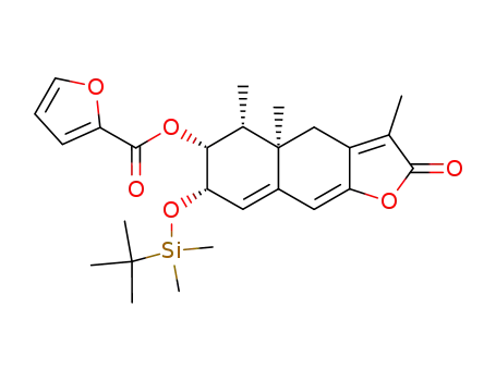 Furan-2-carboxylic acid (4aR,5R,6R,7S)-7-(tert-butyl-dimethyl-silanyloxy)-3,4a,5-trimethyl-2-oxo-2,4,4a,5,6,7-hexahydro-naphtho[2,3-b]furan-6-yl ester