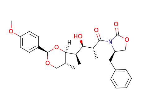 (R)-4-Benzyl-3-{(2R,3R,4R)-3-hydroxy-4-[(2R,4R,5R)-2-(4-methoxy-phenyl)-5-methyl-[1,3]dioxan-4-yl]-2-methyl-pentanoyl}-oxazolidin-2-one