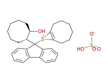 9-[9-((1R,2R)-2-Hydroxy-cyclooctyl)-9H-fluoren-9-yl]-9-thionia-bicyclo[6.1.0]non-1(8)-ene; hydrogen sulfate