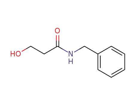 Molecular Structure of 19340-82-0 (Propanamide, 3-hydroxy-N-(phenylmethyl)-)