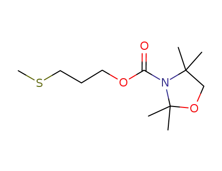3-(methylthio)propyl 2,2,4,4-tetramethyl-1,3-oxazolidine-3-carboxylate