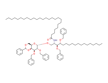 (2S,3S,4R)-1-O-(2,3-di-O-benzyl-4,6-O-benzylidene-α-D-galactopyranosyl)-2-hexacosanoyl-3,4-di-O-benzyl-octadecantriol