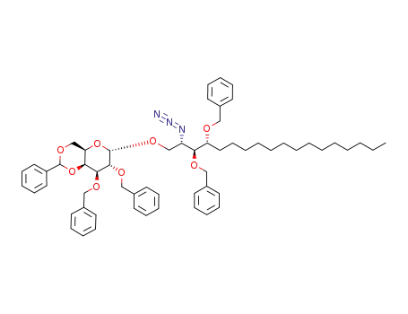 (2S,3S,4R)-1-O-(2,3-di-O-benzyl-4,6-O-benzylidene-α-D-galactopyranosyl)-2-azido-3,4-di-O-benzyl-octadecantriol