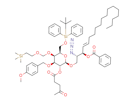 (2S,3R,4E)-2-azido-3-benzoyloxy-1-[6-O-(tert-butyldiphenylsilyl)-2-O-levulinyl-3-O-(4-methoxybenzyl)-4-O-{[β-(trimethylsilyl)ethoxy]methyl}-β-D-galactopyranosyloxy]-octadec-4-ene