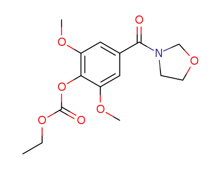 3-(4-ethoxycarbonyloxy-3,5-dimethoxy-benzoyl)-oxazolidine