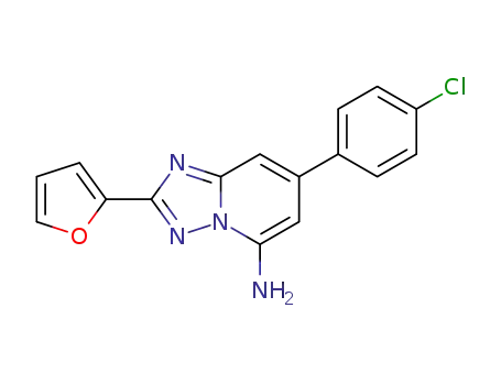 7-(4-chloro-phenyl)-2-furan-2-yl-[1,2,4]triazolo[1,5-a]pyridin-5-ylamine