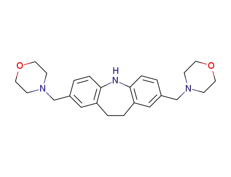 bis(morpholinomethyl)-2,8 dihydro-10,11 5H dibenzoazepine