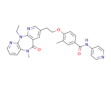 4-[2-(11-ethyl-6,11-dihydro-5-methyl-6-oxo-5H-dipyrido[3,2-b:2',3'-e][1,4]diazepin-8-yl)ethoxy]-3-methyl-N-(4-pyridinyl)benzamide