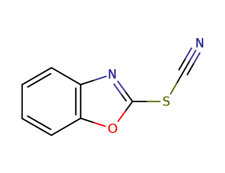 Molecular Structure of 5285-95-0 (Thiocyanic acid, 2-benzoxazolyl ester)