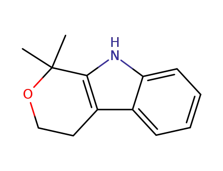 Molecular Structure of 42821-17-0 (Pyrano[3,4-b]indole, 1,3,4,9-tetrahydro-1,1-dimethyl-)