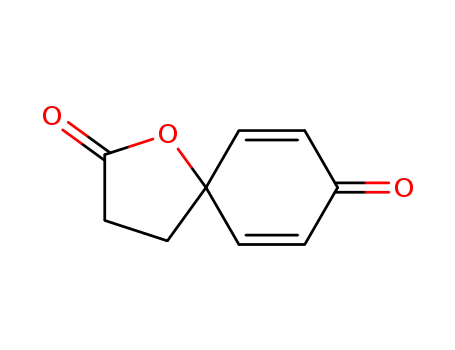 Molecular Structure of 4572-26-3 (Spiro[furan-2(3H),1'-[2,5]cyclohexadiene]-4',5(4H)-dione)