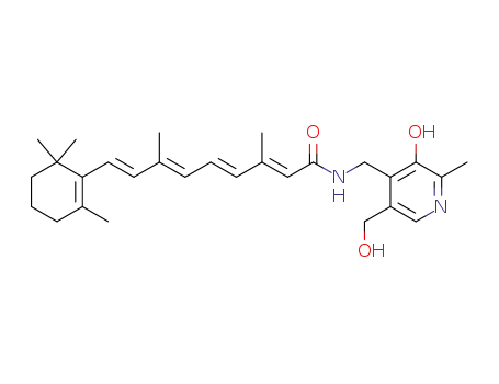 3,7-dimethyl-9-(2,6,6-trimethyl-cyclohex-1-enyl)-nona-2,4,6,8-tetraenoic acid (3-hydroxy-5-hydroxymethyl-2-methyl-pyridin-4-ylmethyl)-amide
