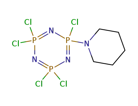 2-piperidino-2,4,4,6,6-pentacholorocyclotriphosphazatriene
