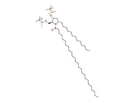 (2S,3R,5S)-3-(tert-butyldimethylsilyloxy)-2-[(tert-butyldimethylsilyloxy)methyl]-5-tridecyl-1-hexacosanoylpyrrolidine